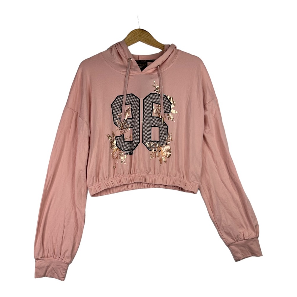 Sommer Ray Womens Cropped Pink hoodie size XL